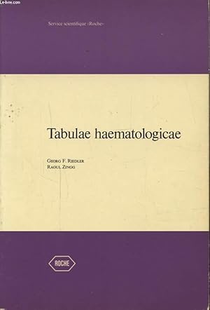 Seller image for TABULAE HAEMATOLOGICAE for sale by Le-Livre