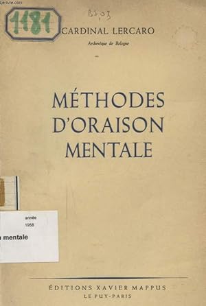 Imagen del vendedor de METHODE D ORAISON MENTALE a la venta por Le-Livre