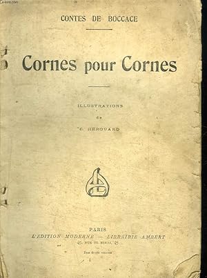 Seller image for CORNES POUR CORNES. for sale by Le-Livre