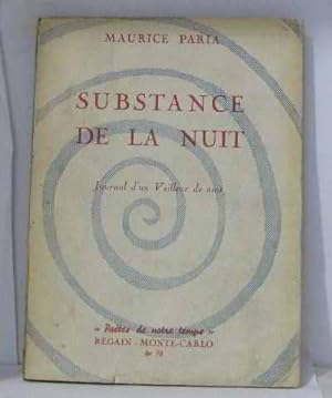 Seller image for Substance de la nuit for sale by crealivres