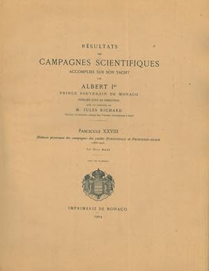 Méduses provenant des Campagnes des yachts Hirondelle et Princesse-Alice (1886-1903). Fasc. XXVIII.
