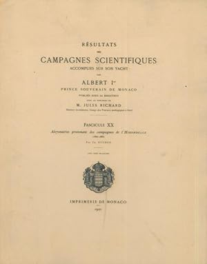 Alcyonaires provenant des Campagnes de l'Hirondelle (1886-1888). Fasc. XX.