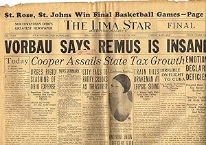 THE LIMA Star and Republican-Gazette: Lima, Ohio, Wednsday, February 29, 1928 (VORBAU SAYS REMUS ...