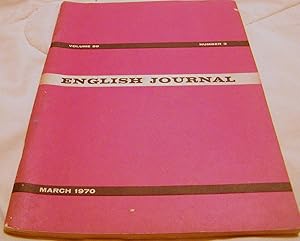 Imagen del vendedor de English Journal March 1970 a la venta por Hastings of Coral Springs