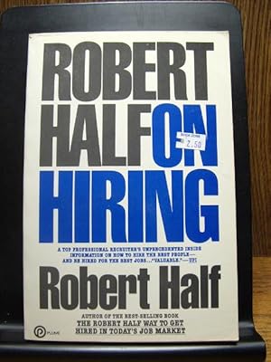 Seller image for ROBERT HALF ON HIRING for sale by The Book Abyss