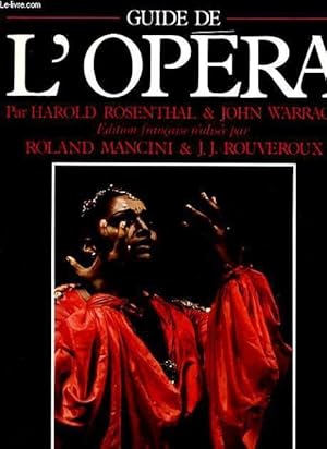 Seller image for GUIDE DE L'OPERA for sale by Le-Livre