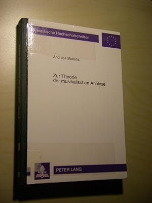 Zur Theorie der musikalischen Analyse