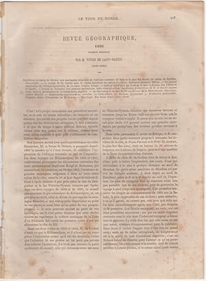 Bild des Verkufers fr "L'Annee Geographique, 1866 Premier Semestre," from Le Tour du Monde. Nouveau Journal des Voyages. 1866. XIII zum Verkauf von Kaaterskill Books, ABAA/ILAB