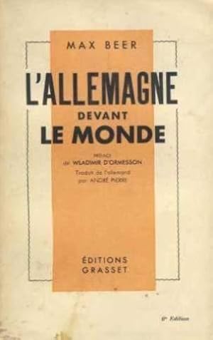 Seller image for L'allemagne devant le monde for sale by crealivres