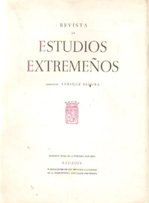 REVISTA DE ESTUDIOS EXTREMEÑOS. TOMO XL. NUM. III. AÑO 1984