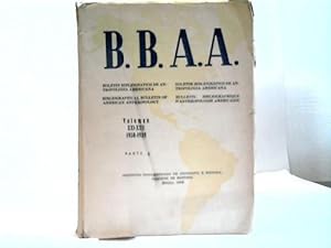 B.B.A.A. Boletin Bibliografico de Antropologia Americana. Vol. XXI-XXII. Parte 2