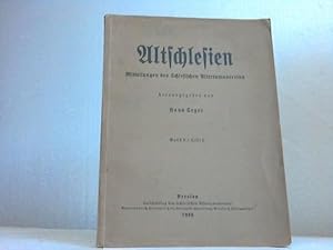 Altschlesien. Mitteilungen des Schlesischen Altertumsvereins. Band 6/Heft 2