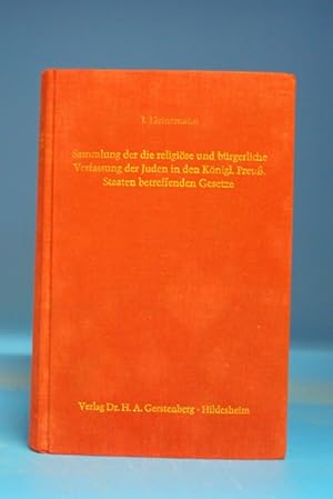 Sammlung der die religiöse und bürgerliche Verfassung der Juden. - Sammlung der die religiöse und...