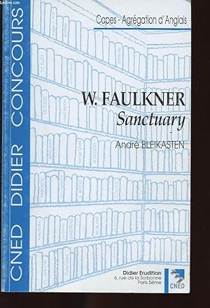Seller image for SACTUARY BY WILLIAM FAULKNER for sale by Le-Livre