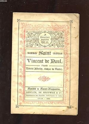 Bild des Verkufers fr SAINT VINCENT DE PAUL zum Verkauf von Le-Livre