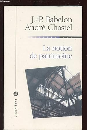 Image du vendeur pour LA NOTION DE PATRIMOINE mis en vente par Le-Livre