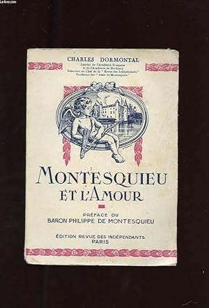 Seller image for MONTESQUIEU ET L'AMOUR for sale by Le-Livre