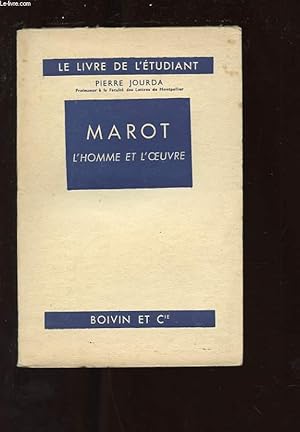 Seller image for MAROT L'HOMME ET L'OEUVRE for sale by Le-Livre