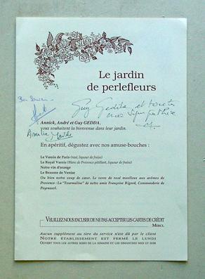 Restaurant Le Jardin de Perlefleurs - Annick, André et Guy Gedda.