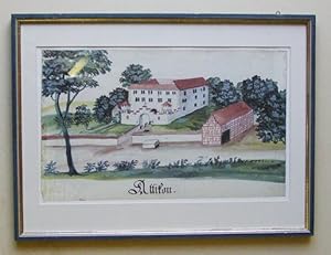 Bild des Verkufers fr Altikon. Faksimiliertes Aquarell aus Zrcherische Burgen u. Schlsser aus dem Jahre 1673. zum Verkauf von antiquariat peter petrej - Bibliopolium AG