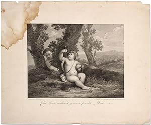 Bild des Verkufers fr [Print]: "Care puer, madeant generoso pocula Bacco" [aka: Bacchanals, Two Infant] zum Verkauf von Between the Covers-Rare Books, Inc. ABAA