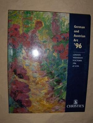 CHRISTIE`S GERMAN & AUSTRIAN ART `96 *. London, 9 October 1996.