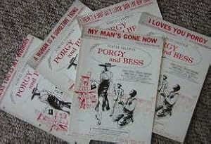 Five PORGY AND BESS Singles for piano and voice, Samuel Godwyn Production.