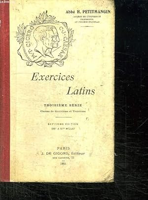 Seller image for EXERCICES LATINS. TROISIEME SERIE. CLASSES DE QUATRIEME ET TROISIEME. for sale by Le-Livre