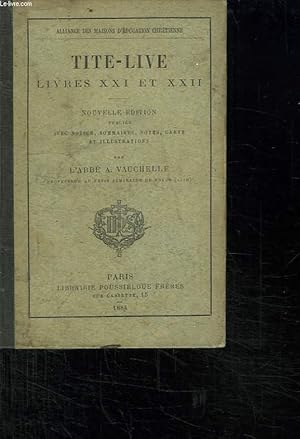 Seller image for TITE LIVE. LIVRES XXI ET XXII. for sale by Le-Livre