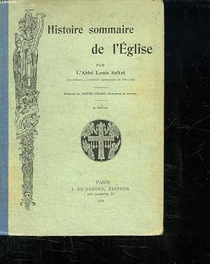 Bild des Verkufers fr HISTOIRE SOMMAIRE DE L EGLISE. zum Verkauf von Le-Livre