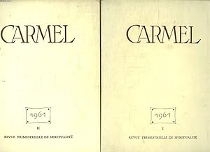 Bild des Verkufers fr CARMEL ANNEE 1961 COMPLETE EN 4 FASCICULES. UNE AMITIE CELESTE. LA FOI DE LA MERE DE DIEU. ORIGINALITE DE LA PRIERE RELIGIEUSE. TAULER ET LE CARMEL. zum Verkauf von Le-Livre