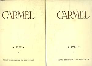 Seller image for CARMEL ANNEE 1967 COMPLETE EN 4 FASCICULES. UNE VOIX DANS RAMA. LE TRP MARIE EUGENE DE L ENFANT JESUS. FATIMA FAIT D EGLISE. LA PAUVRETE SPIRITUELLE SELON L EVANGILE. for sale by Le-Livre