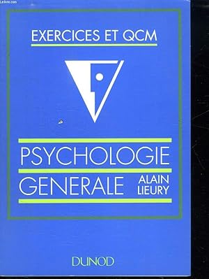 Image du vendeur pour EXERCICES ET QCM. PSYCHOLOGIE GENERALE. mis en vente par Le-Livre