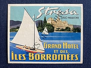 GRAND HOTEL-ILES BORROMEES-STRESA-ETIQUETTE D'HOTEL