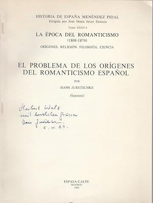 El problema de los orígenes del Romanticismo Español (Separata)