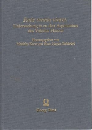 Image du vendeur pour Ratis omnia vincet. Untersuchungen zu den Argonautica des Valerius Flaccus. mis en vente par Antiquariat Bcheretage