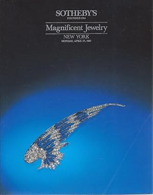 Sotheby's New York Magnificent Jewelery April 27, 1987 SALE 5569.