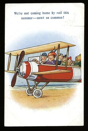Imagen del vendedor de Comic Colour Illustrated Postcard with the Caption Saying 'We're not coming home by rail this summer, nowt so common!' [Comic Series No. 792] a la venta por Little Stour Books PBFA Member
