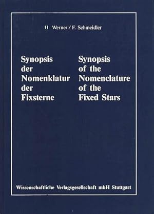 Synopsis der Nomenklatur der Fixsterne. Synopsis of the nomenclature of the fixed stars.