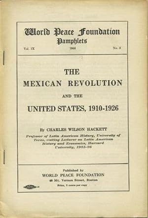 Seller image for The Mexican Revolution and the United States, 1910-1926 for sale by Kaaterskill Books, ABAA/ILAB