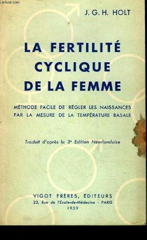 Imagen del vendedor de La fertilite cyclique de la femme a la venta por JLG_livres anciens et modernes