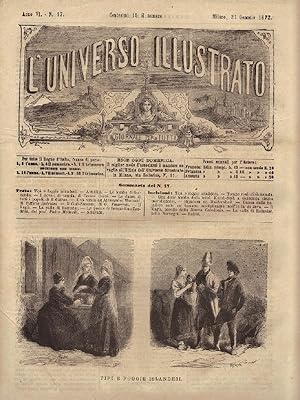 L'Universo Illustrato. Giornale per tutti. Anno VI. N. 17. Milano, 21 gennaio 1872