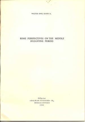 Imagen del vendedor de Some Perspectives On The Middle Byzantine Period a la venta por First Place Books - ABAA, ILAB