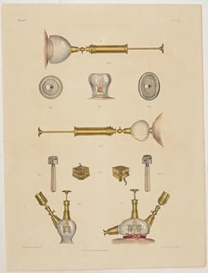 Bild des Verkufers fr Ventouses, Scarificateurs, Bdellomtres. 1 Tafel mit 9 Abbildungen nach Zeichnungen von N.H.Jacob. zum Verkauf von Antiq. F.-D. Shn - Medicusbooks.Com