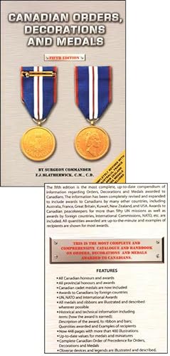 Seller image for Canadian Orders, Decorations and Medals, Fifth Edition for sale by COLLECTOPHILE