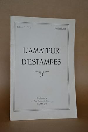 Image du vendeur pour L'amateur D'estampes, 2me Anne, n 5. mis en vente par Librairie Raimbeau