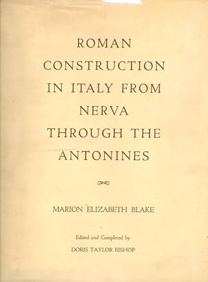 Seller image for Roman Construction in Italy from Nerva Through the Antonines for sale by The Haunted Bookshop, LLC