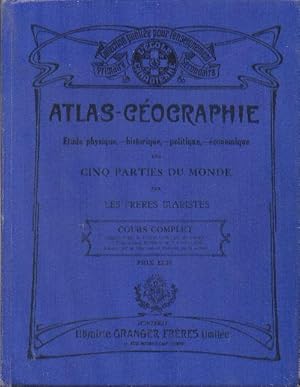 Seller image for Atlas-Gographie. tude physique, historique, politique, conomique des cinq parties du monde. Cours complet. for sale by Librairie  la bonne occasion