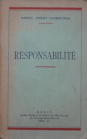 Immagine del venditore per Responsabilit venduto da Bouquinerie L'Ivre Livre