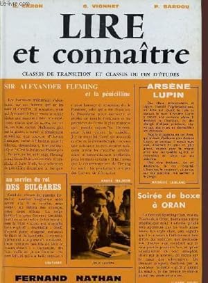 Immagine del venditore per LIRE ET CONNAITRE / CLASSES DE TRANSITION ET CLASSES DE FIN D'ETUDES. venduto da Le-Livre